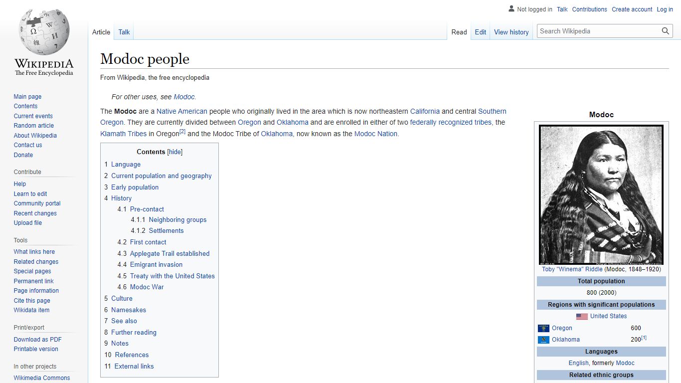 Modoc people - Wikipedia
